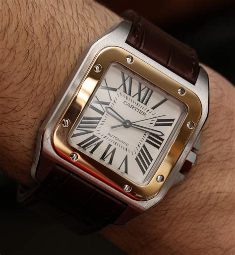 cartier santos 100 cocco|cartier santos watch price.